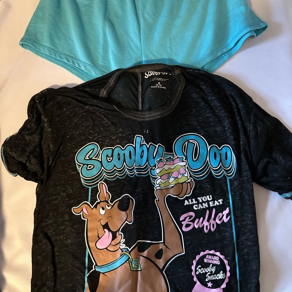Scooby-Doo Black and Blue Pajama Set - Picture 2 of 3